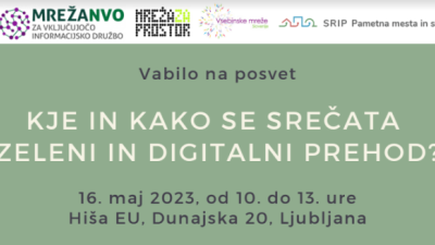 Kje in kako se srečata zeleni in digitalni prehod?